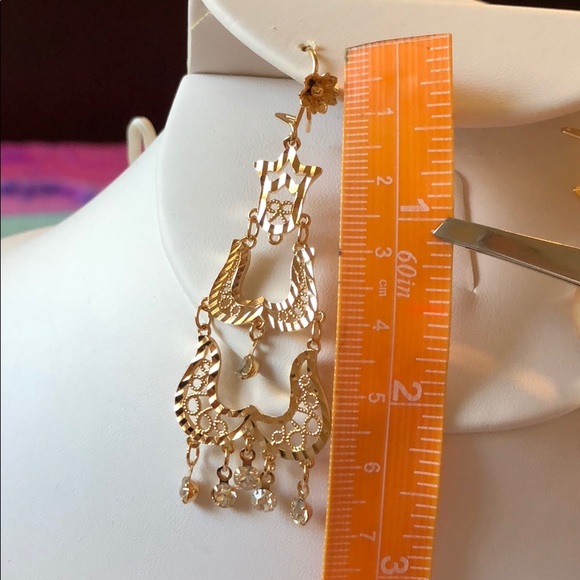 Filigree dangle earrings - Picture 4 of 5